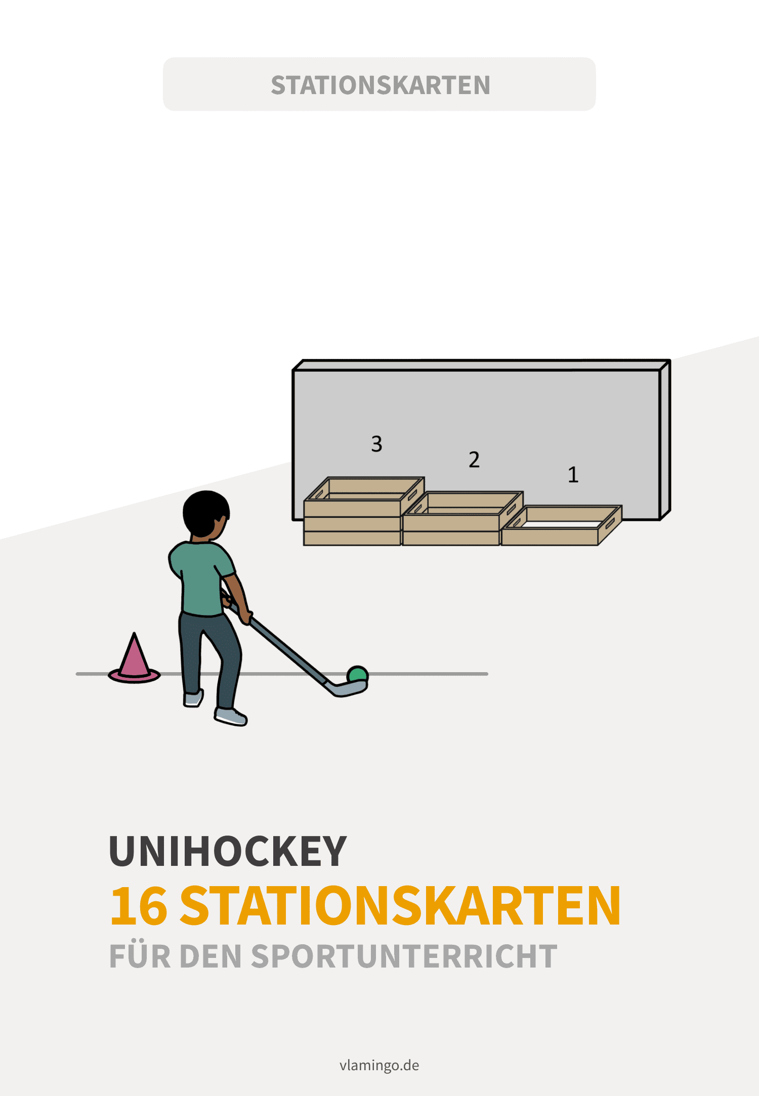 Unihockey - 16 Stationskarten für den Sportunterricht