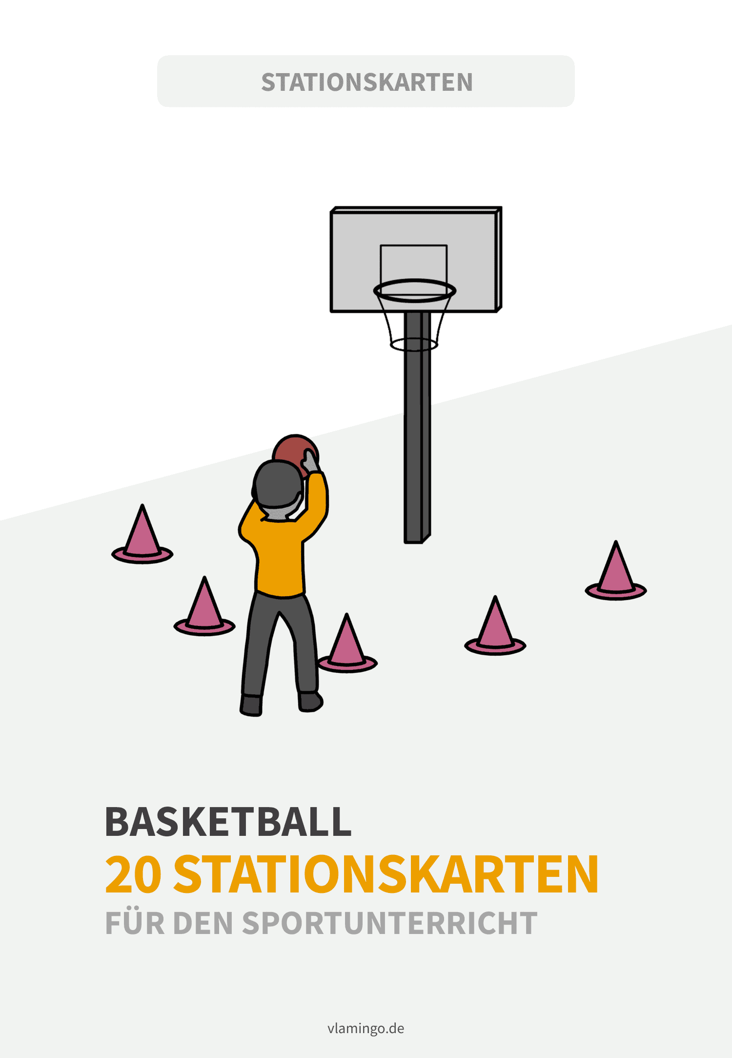 Basketball - 20 Stationskarten für den Sportunterricht