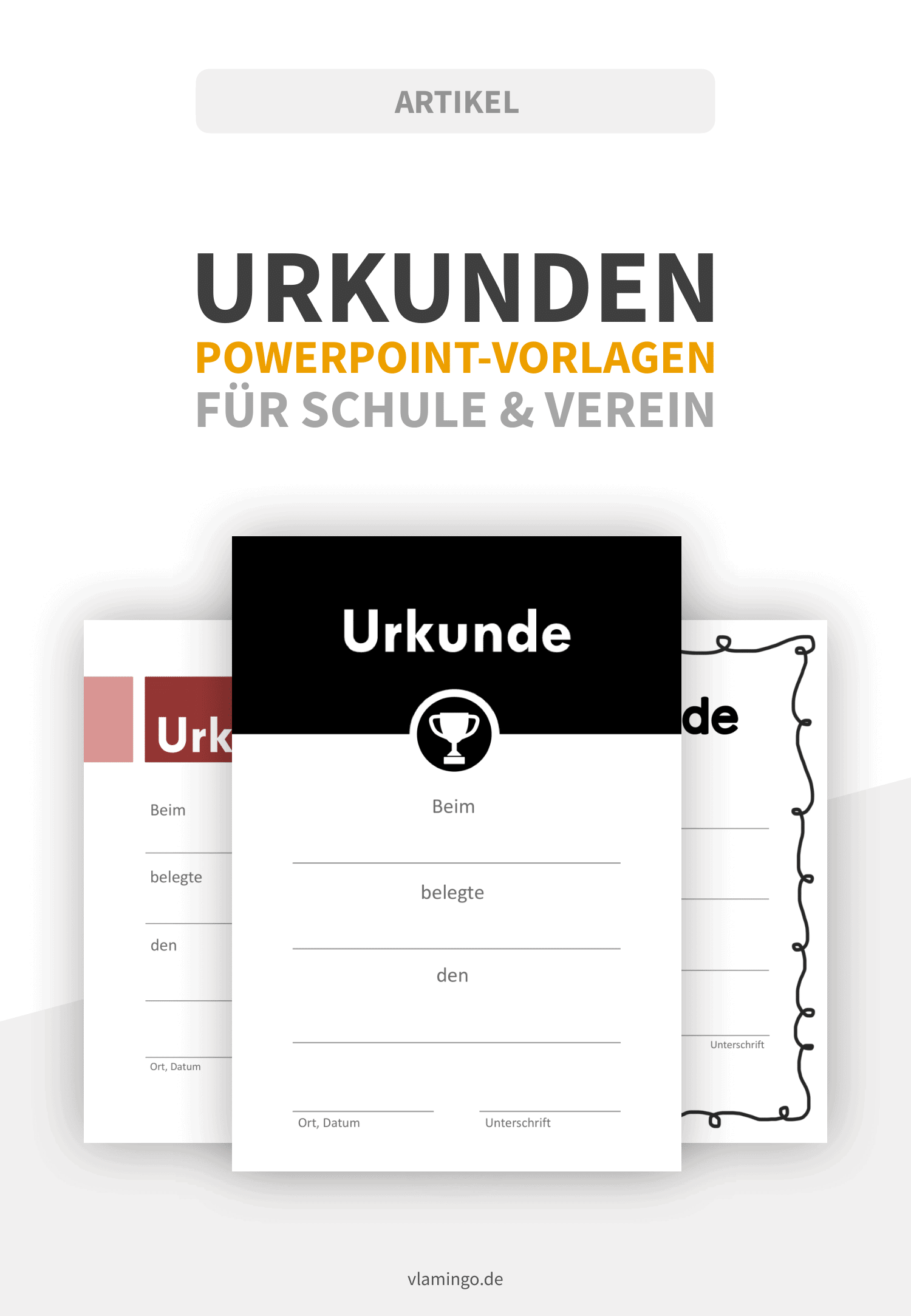 Urkunden: 100+ kostenlose Vorlagen