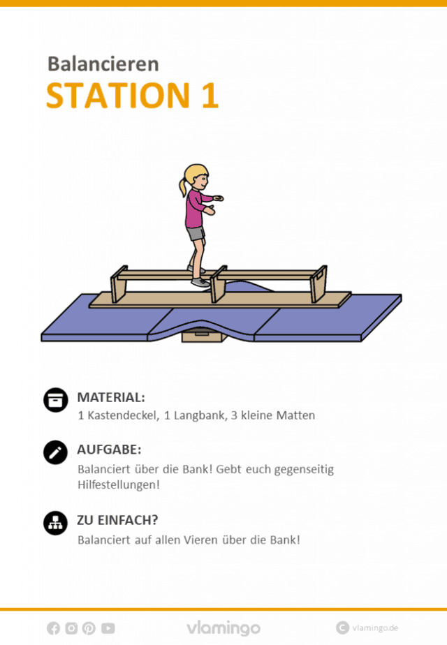 Balancieren & Gleichgewicht - Station 1