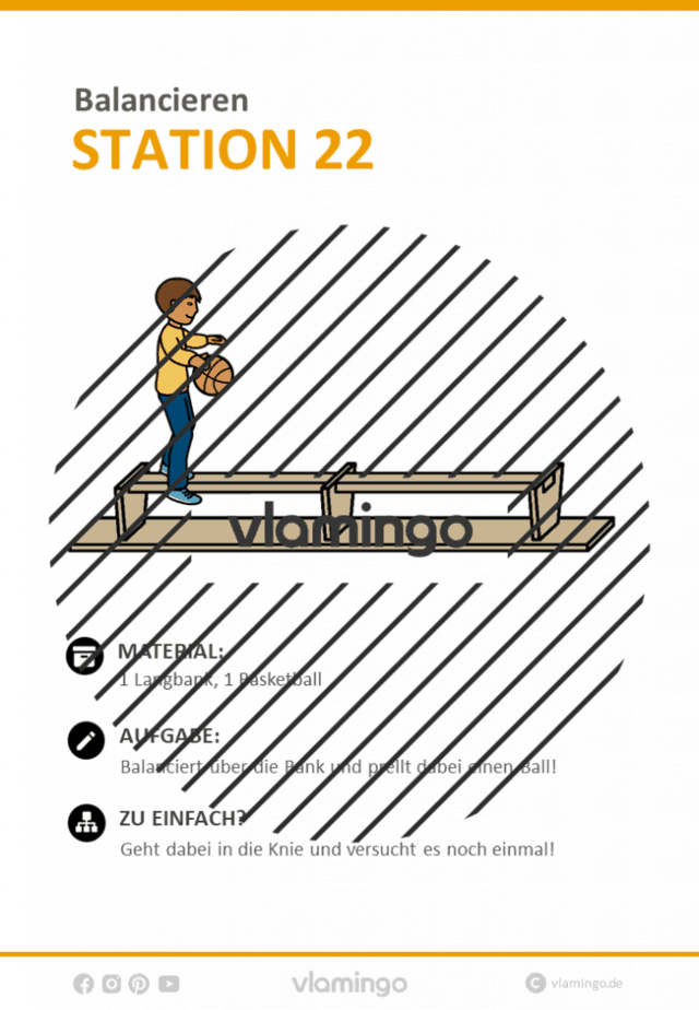 Balancieren im Sportunterricht Station 22 1 Balancieren & Gleichgewicht - Station 22