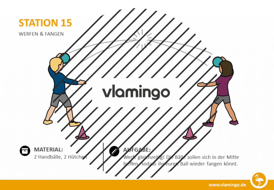Station 15 - Werfen & Fangen (Partner-Übung)
