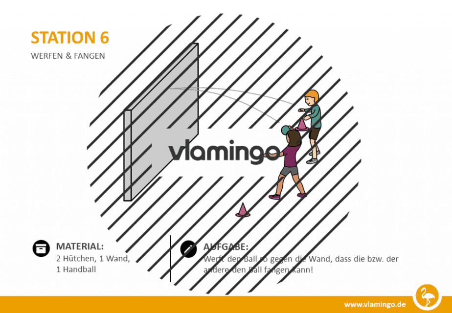 Station 6 - Werfen & Fangen (Partner-Übung)