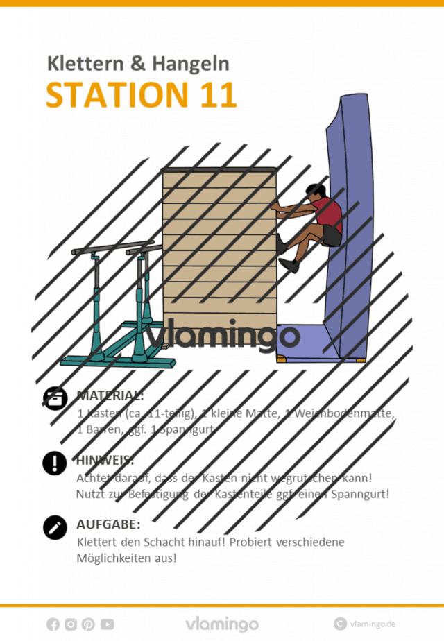 Station 11 - Klettern & Hangeln im Sportunterricht