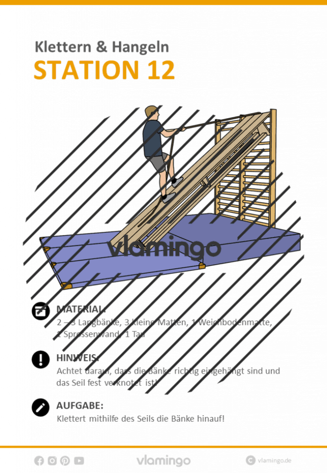 Station 12 - Klettern & Hangeln im Sportunterricht