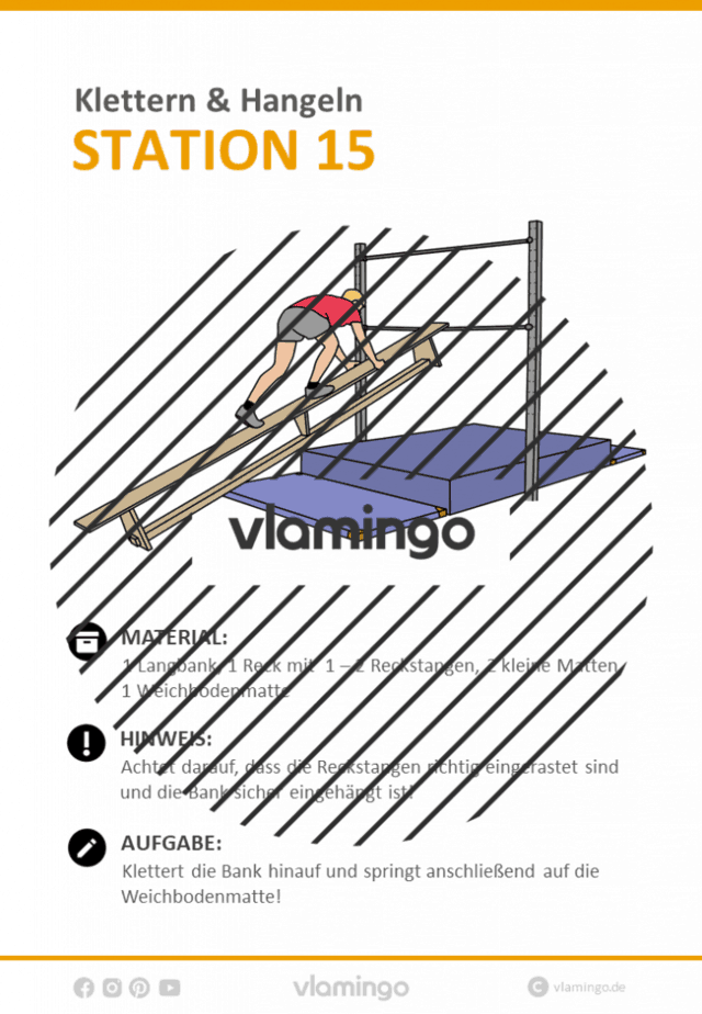 Station 15 - Klettern & Hangeln im Sportunterricht