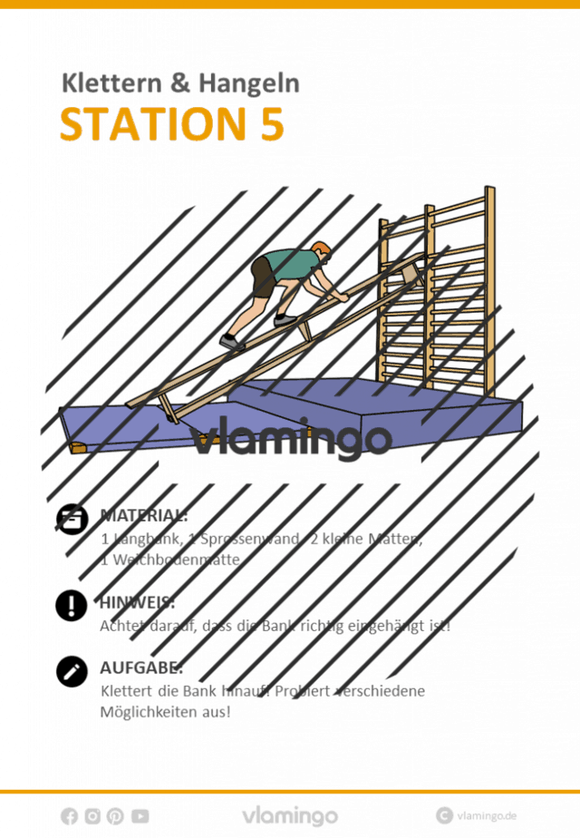 Station 5 - Klettern & Hangeln im Sportunterricht