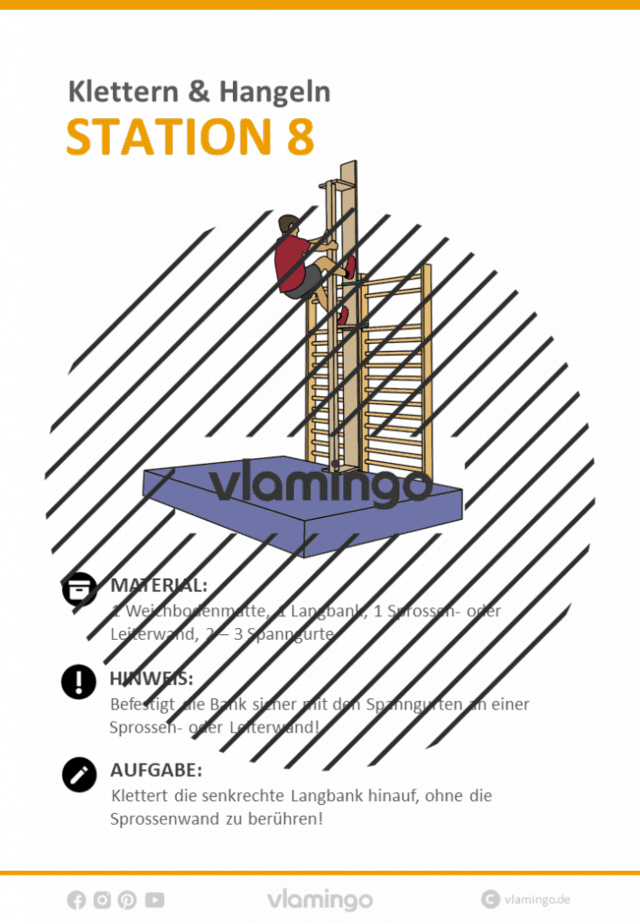 Station 8 - Klettern & Hangeln im Sportunterricht