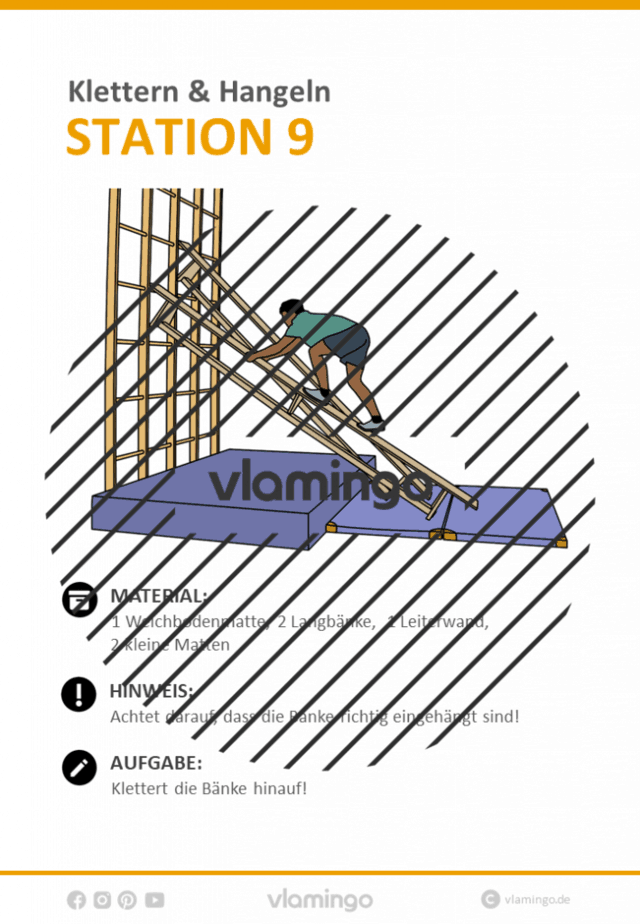 Station 9 - Klettern & Hangeln im Sportunterricht