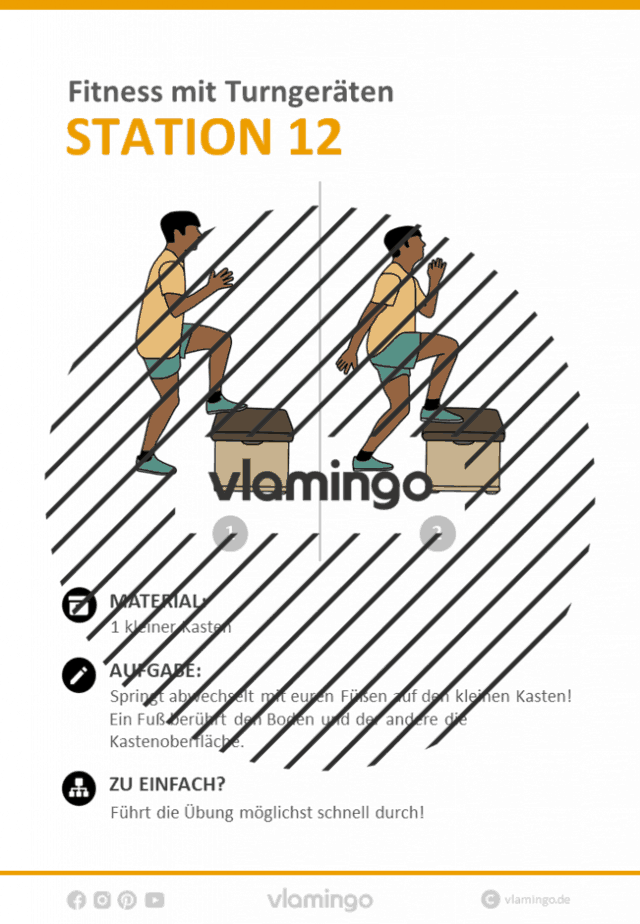 Station 12 Fitnessstudio in der Schule Station 12 - Fitnessstudio in der Schule