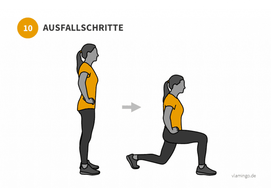 bung 10 Ausfallschritte Übung 10 - Ausfallschritte