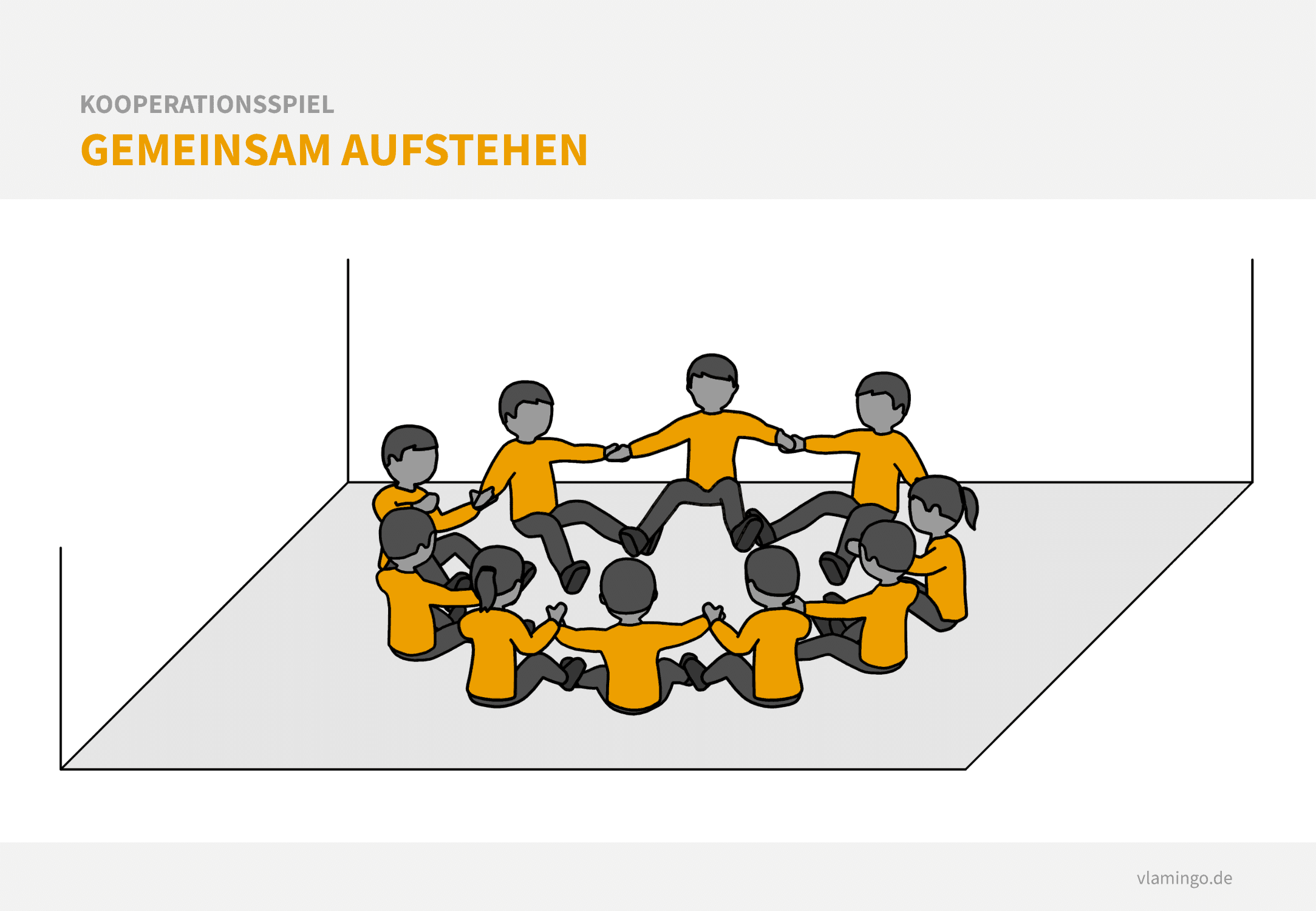 Kooperationsspiel - Gemeinsam aufstehen Kooperationsspiel: Gemeinsam aufstehen