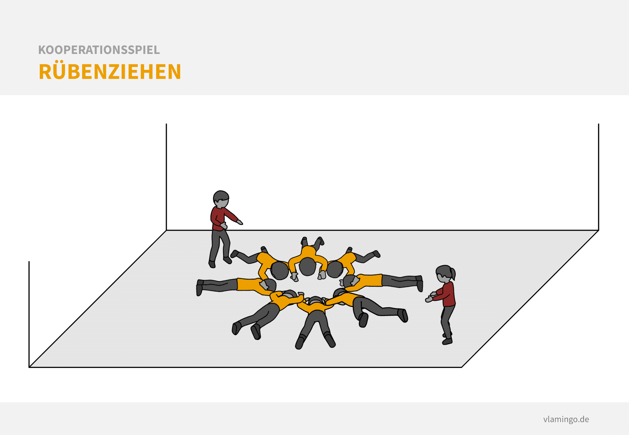 Kooperationsspiel - Rübenziehen Kooperationsspiel: Rübenziehen