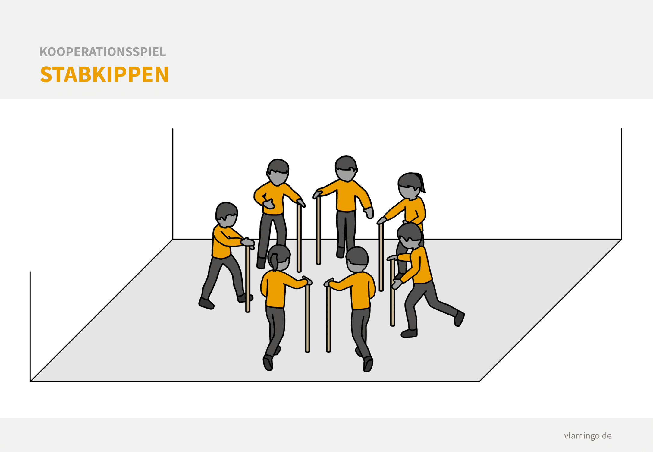 Kooperationsspiel - Stabkippen Kooperationsspiel: Stabkippen