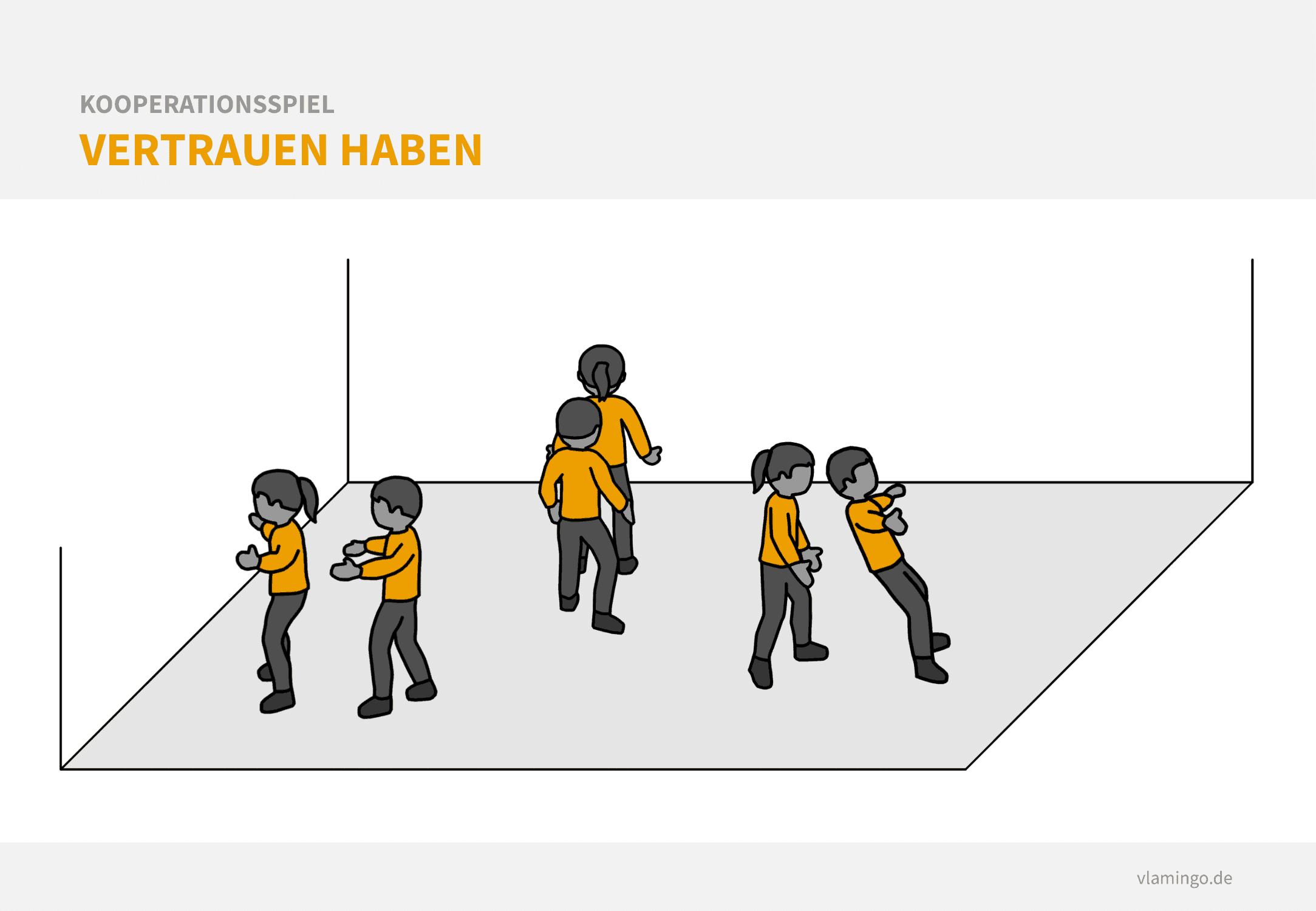 Kooperationsspiel - Vertrauen haben Kooperationsspiel: Vertrauen haben