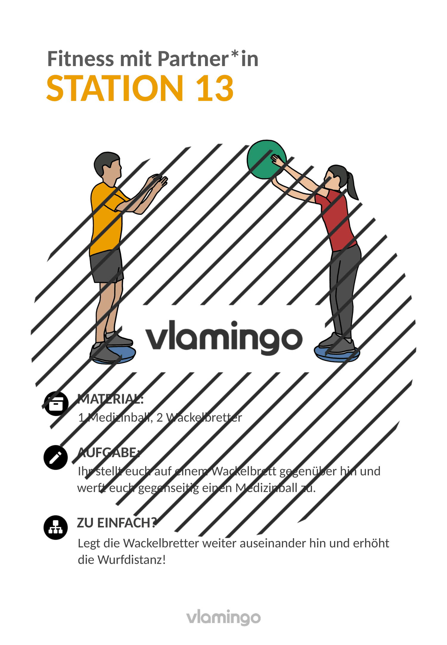 Fitness mit Partner - Übung 13 Fitness mit Partner - Übung 13