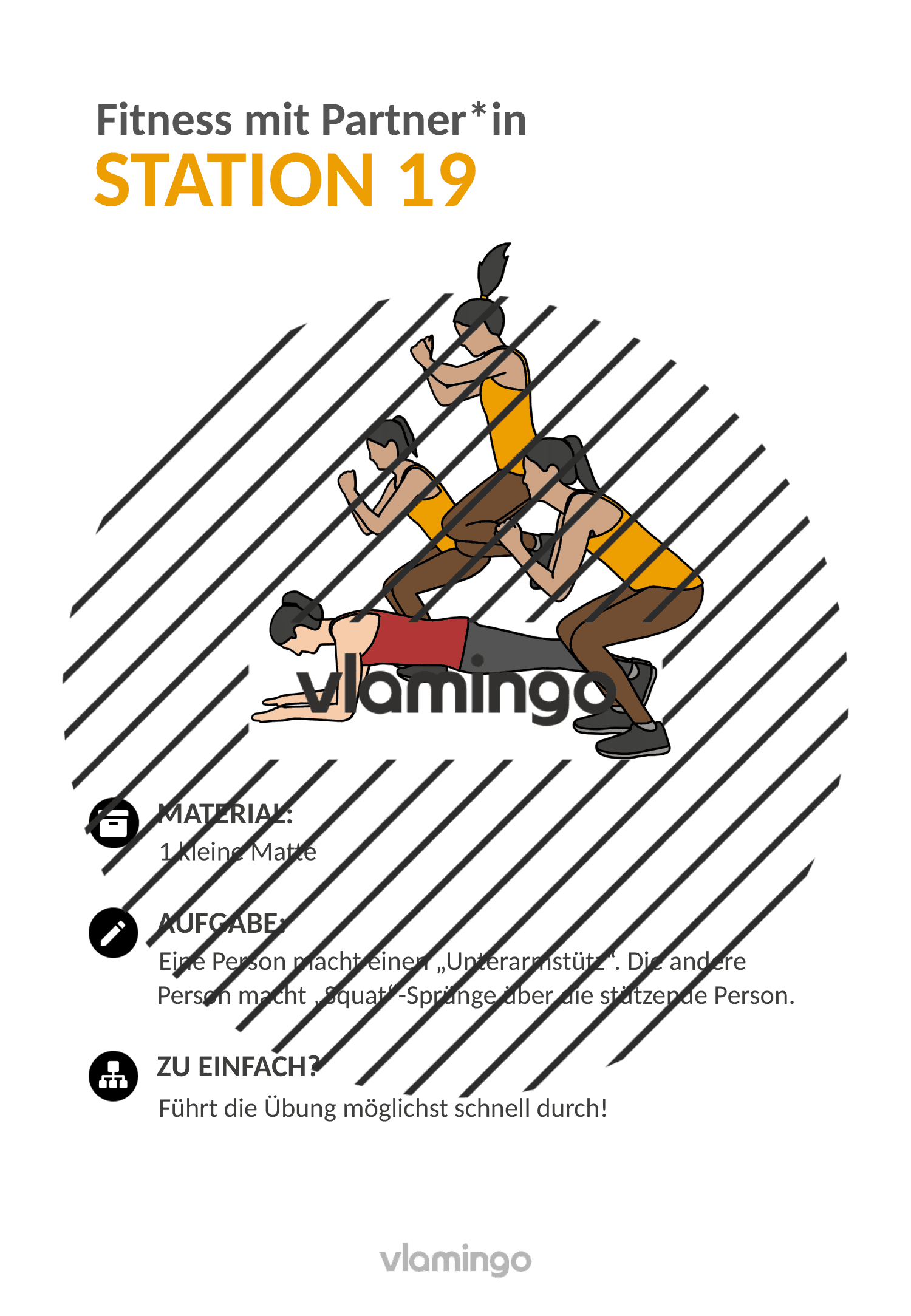 Fitness mit Partner - Übung 19 Fitness mit Partner - Übung 19