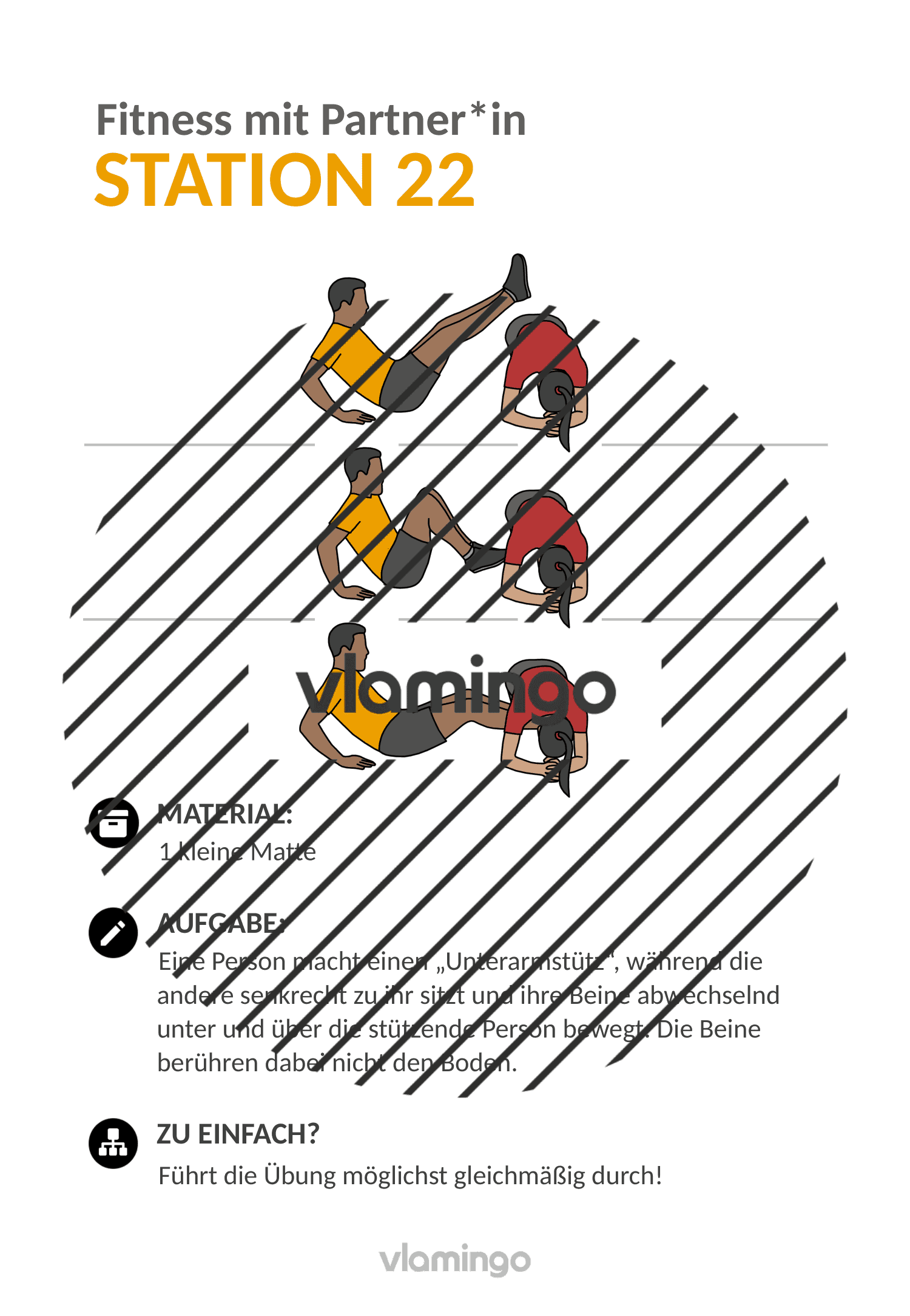Fitness mit Partner - Übung 22 Fitness mit Partner - Übung 22