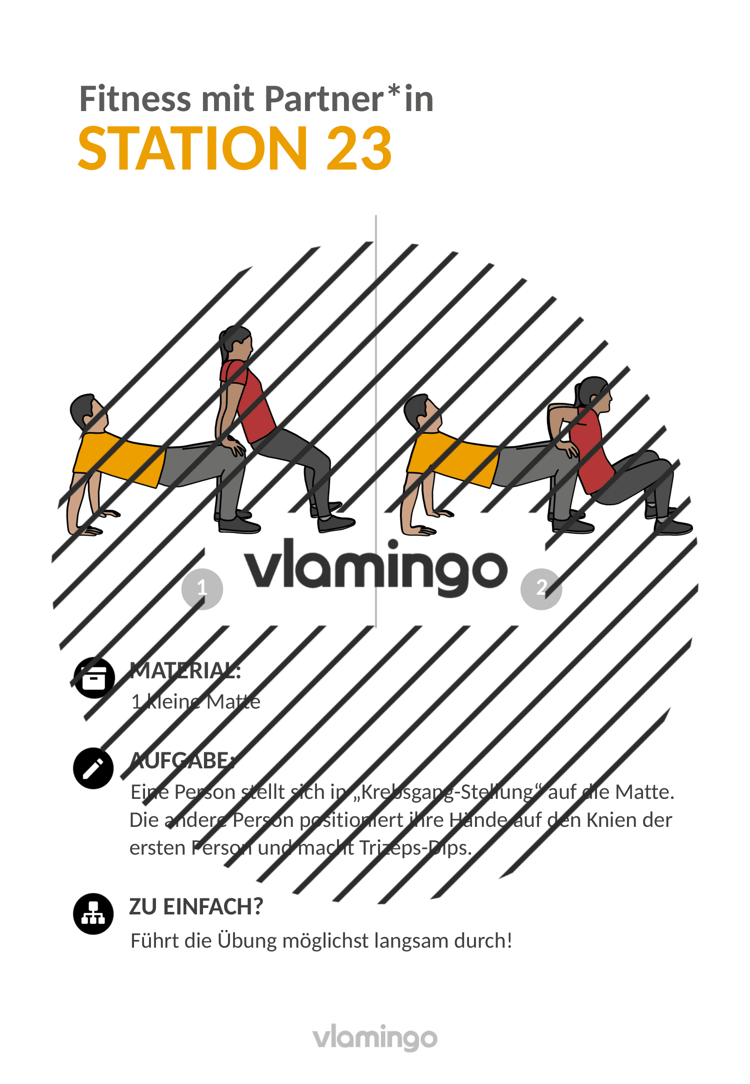 Fitness mit Partner - Übung 23 Fitness mit Partner - Übung 23