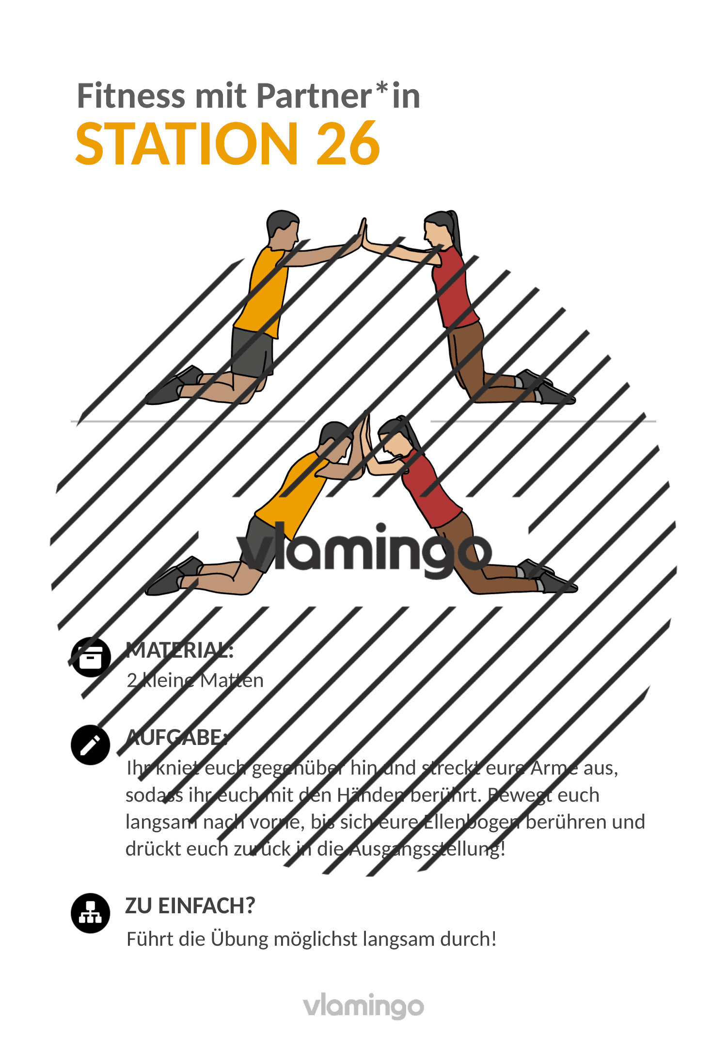 Fitness mit Partner - Übung 26 Fitness mit Partner - Übung 26