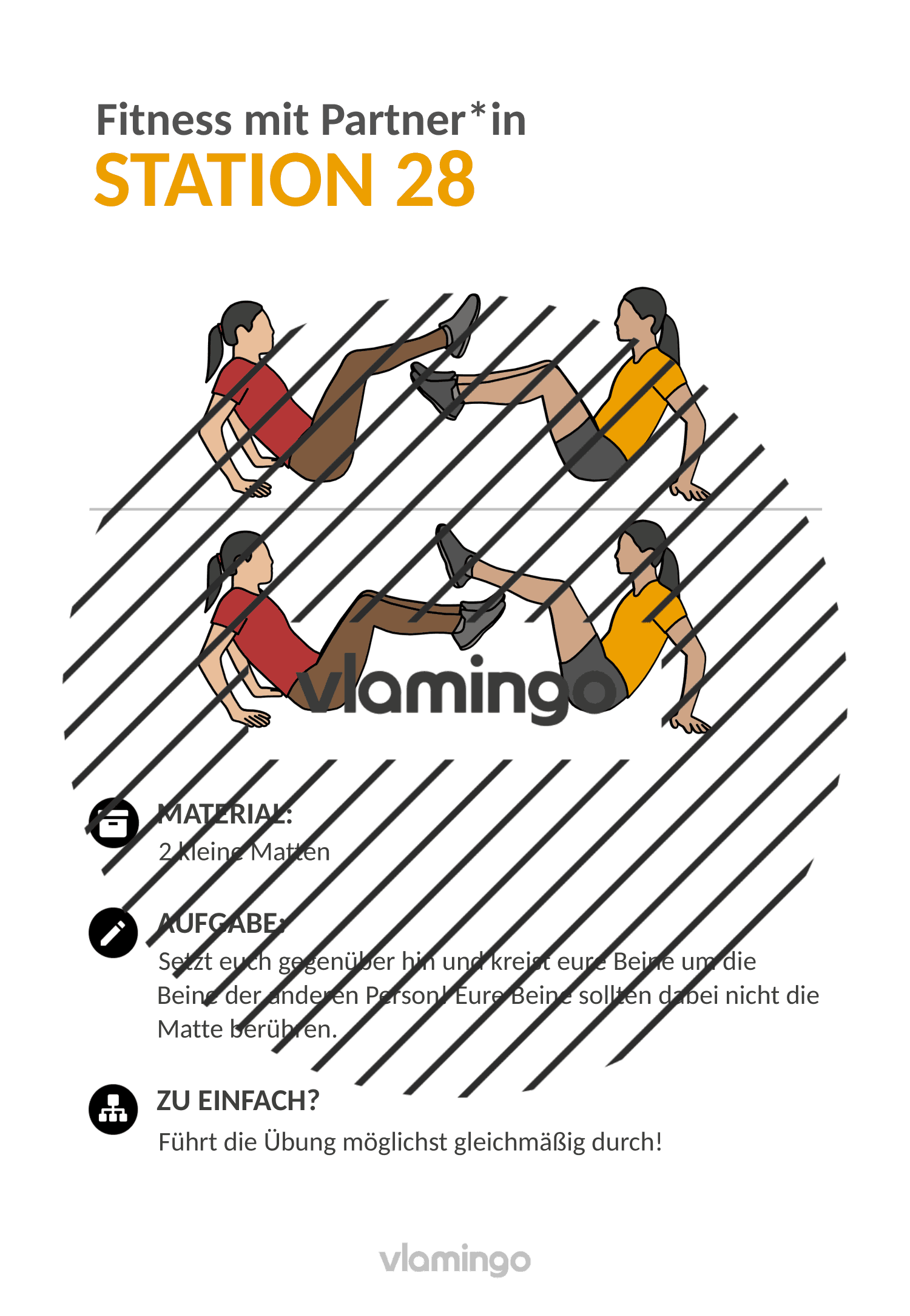 Fitness mit Partner - Übung 28 Fitness mit Partner - Übung 28