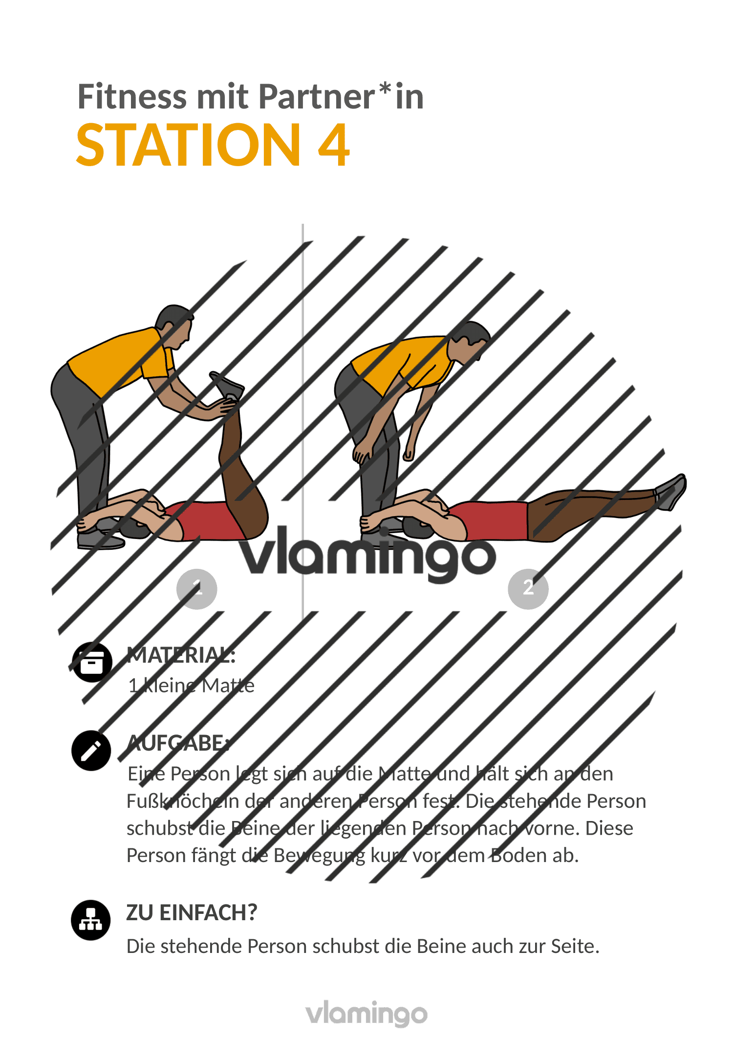 Fitness mit Partner - Übung 4 Fitness mit Partner - Übung 4