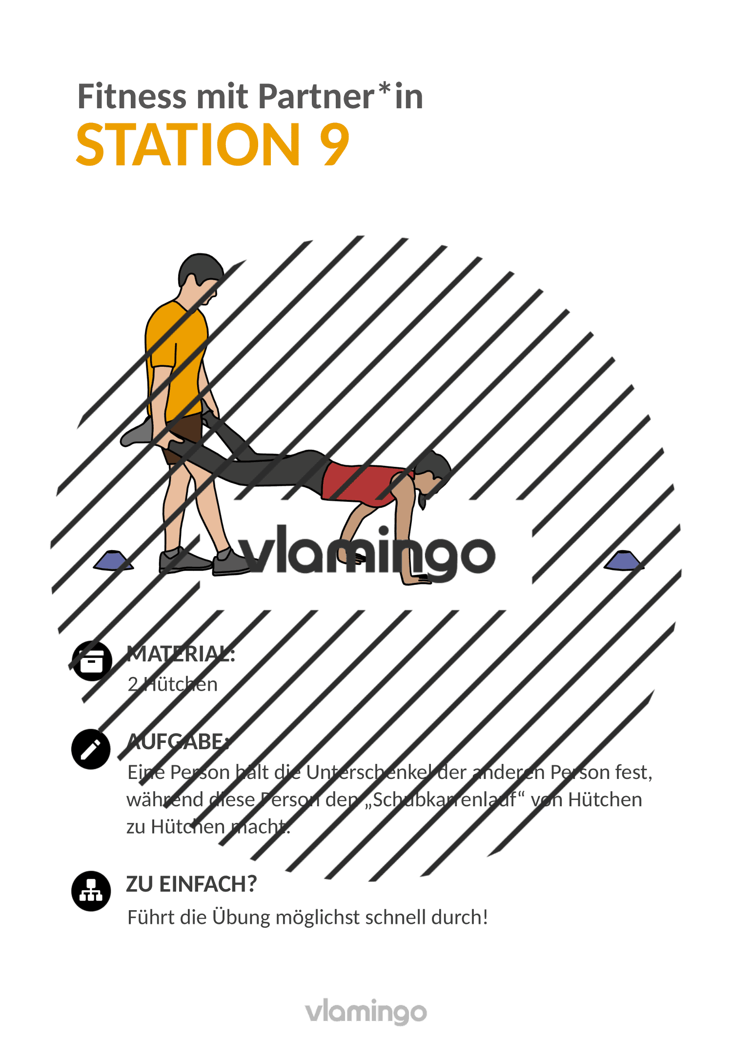 Fitness mit Partner - Übung 9 Fitness mit Partner - Übung 9