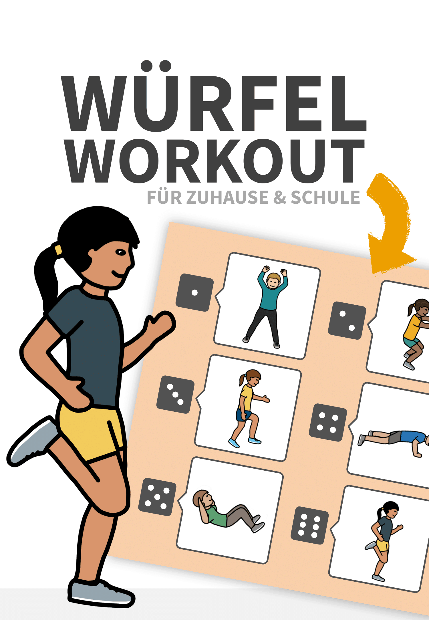 Wurfel Workout Fur Zuhause Fur Den Unterricht Vlamingo