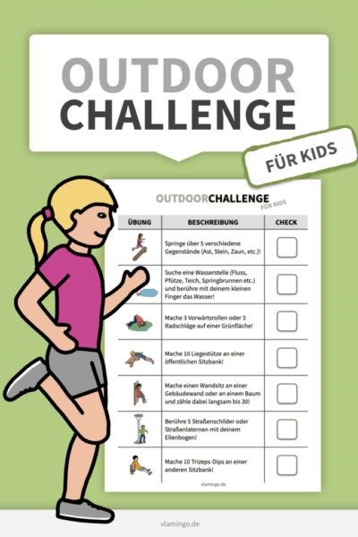 Outdoor-Challenge für Kids - vlamin