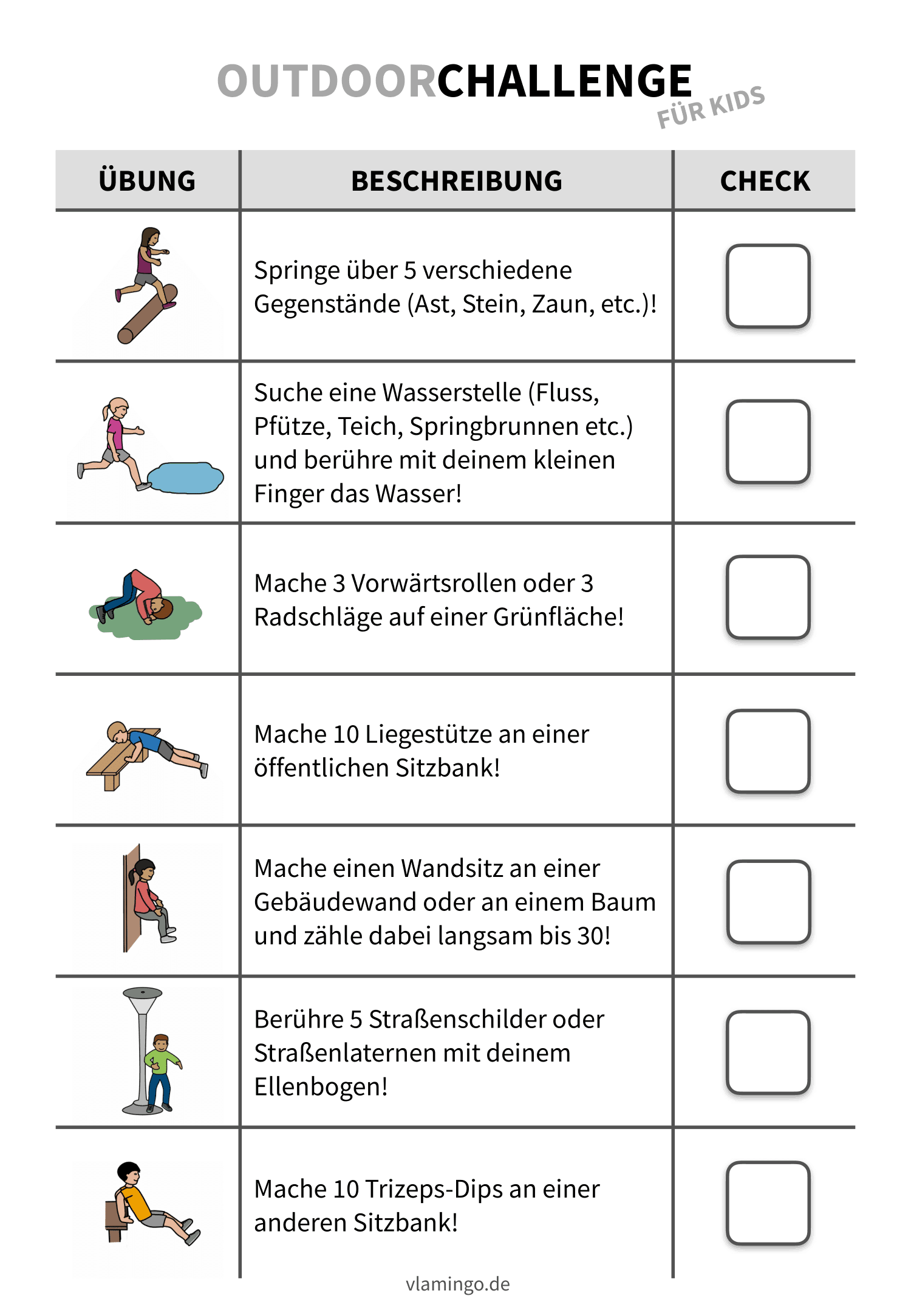 Challenge ideen für draußen