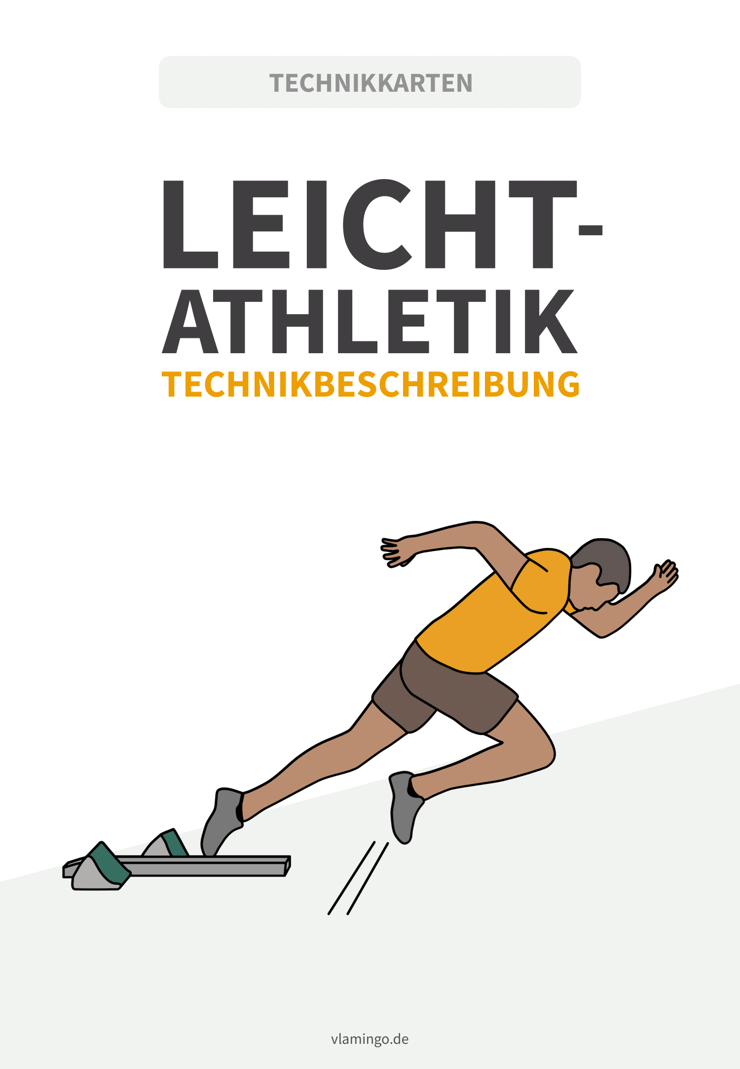 Leichtathletik Technikkarten für den Sportunterricht und Verein