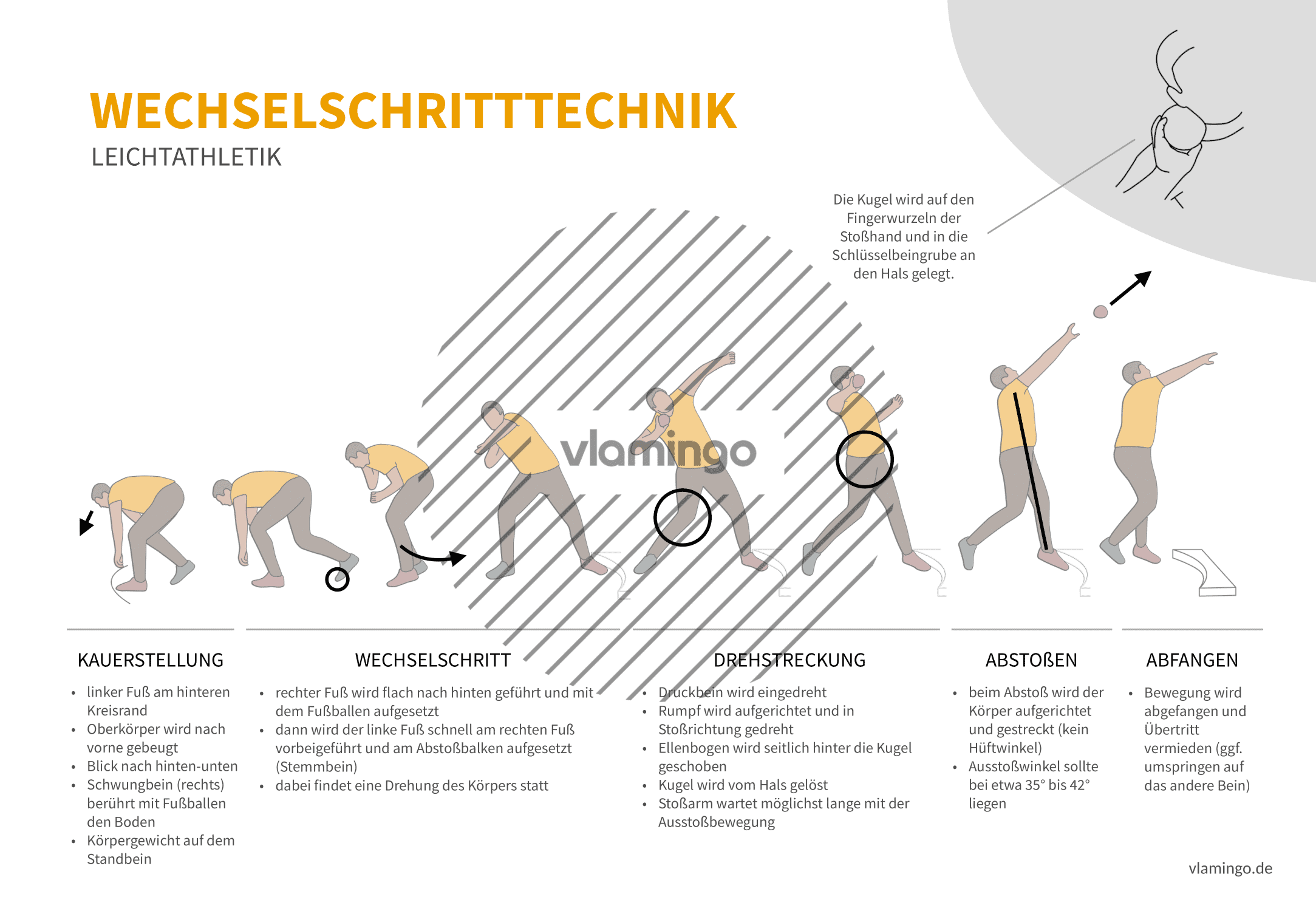 Wechselschritttechnik (Bewegungsanalyse) - Leichtathletik