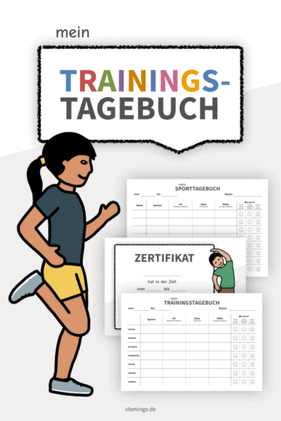 Trainingstagebuch - Vorlagen für die Grundschule