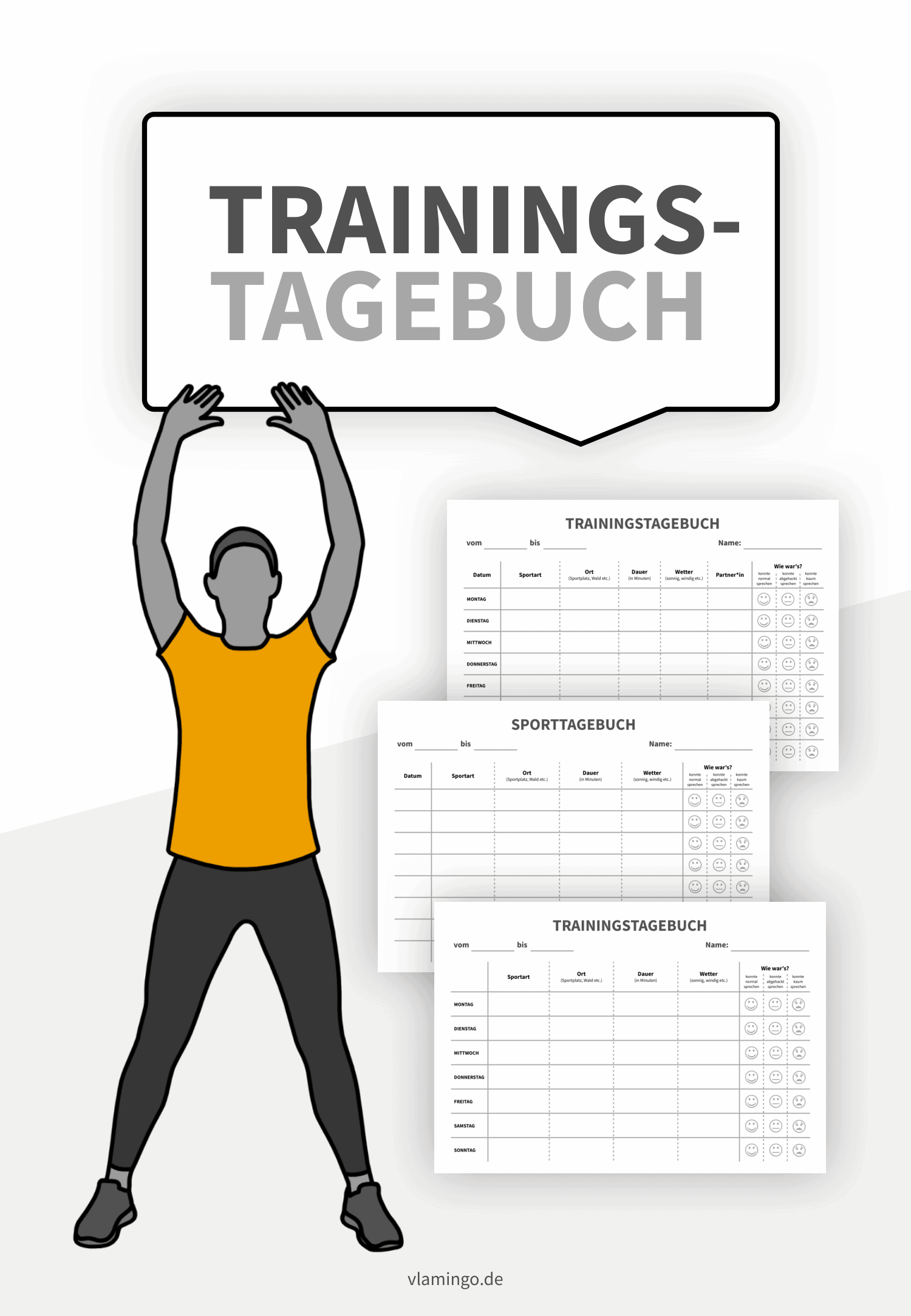 Trainingstagebuch - Vorlagen für die Sekundarstufe