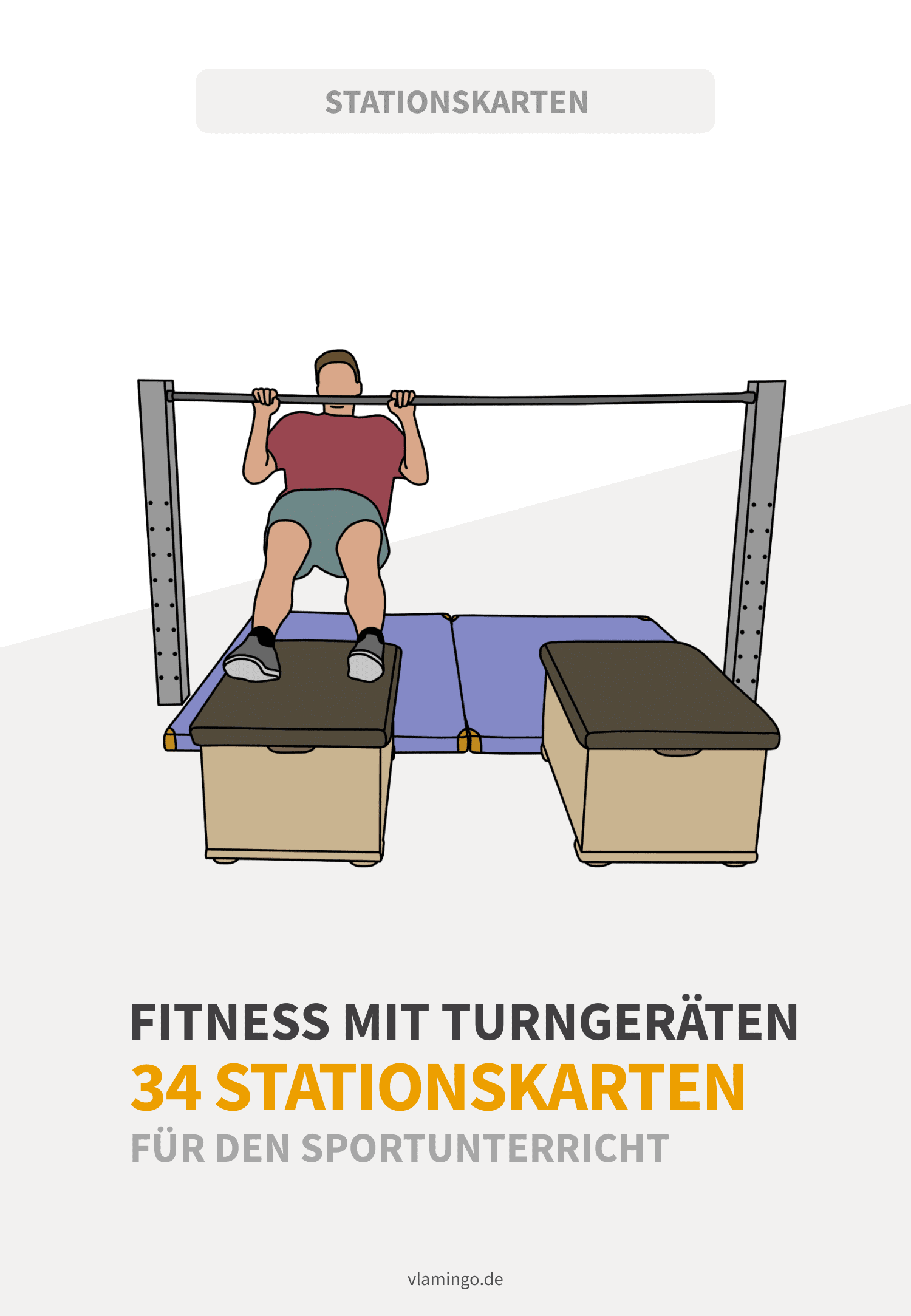 Fitness mit Turngeräten im Sportunterricht - 34 Stationen (Zirkeltraining)