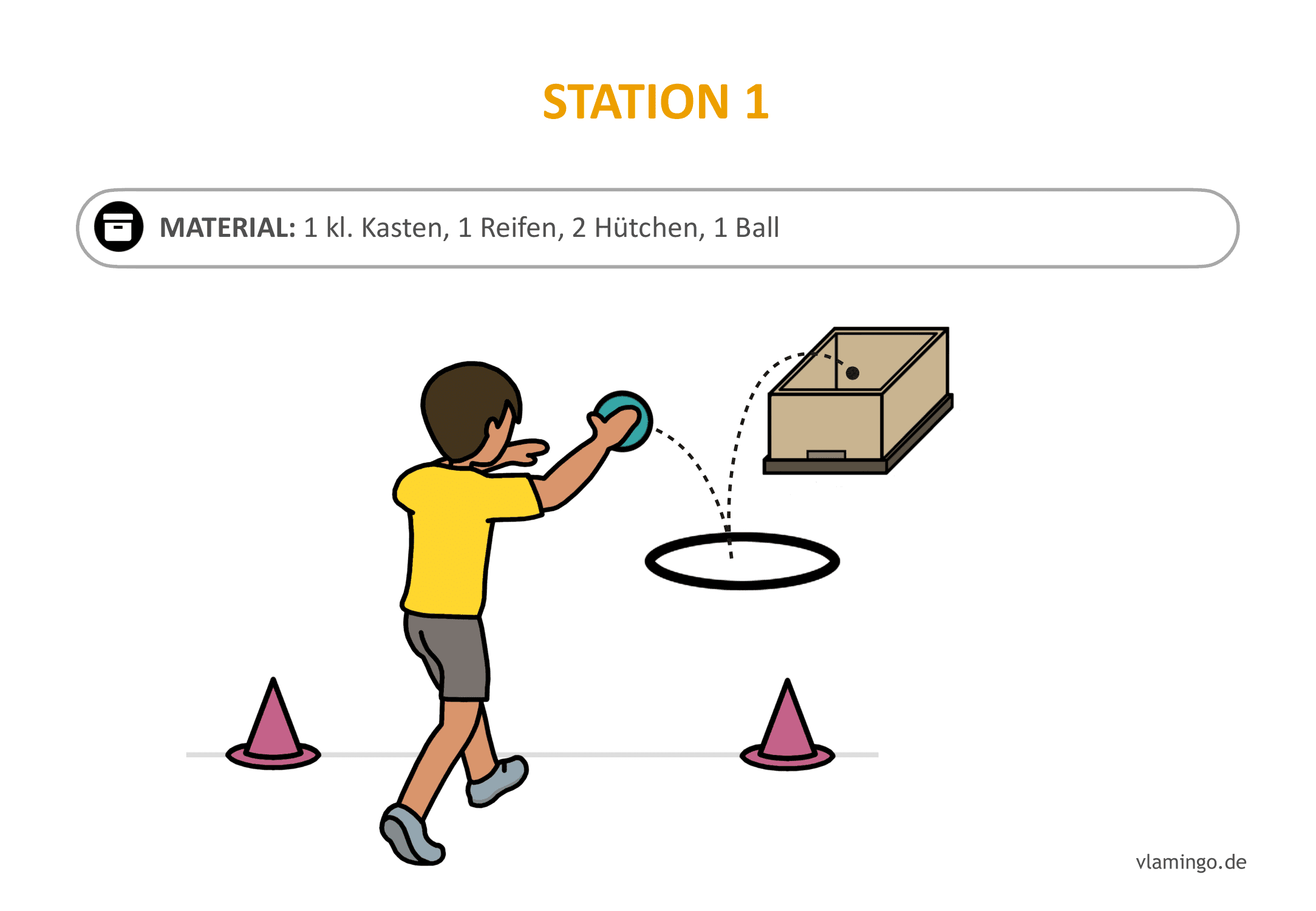 Handballgolf - Station-01 Handballgolf - Station-01