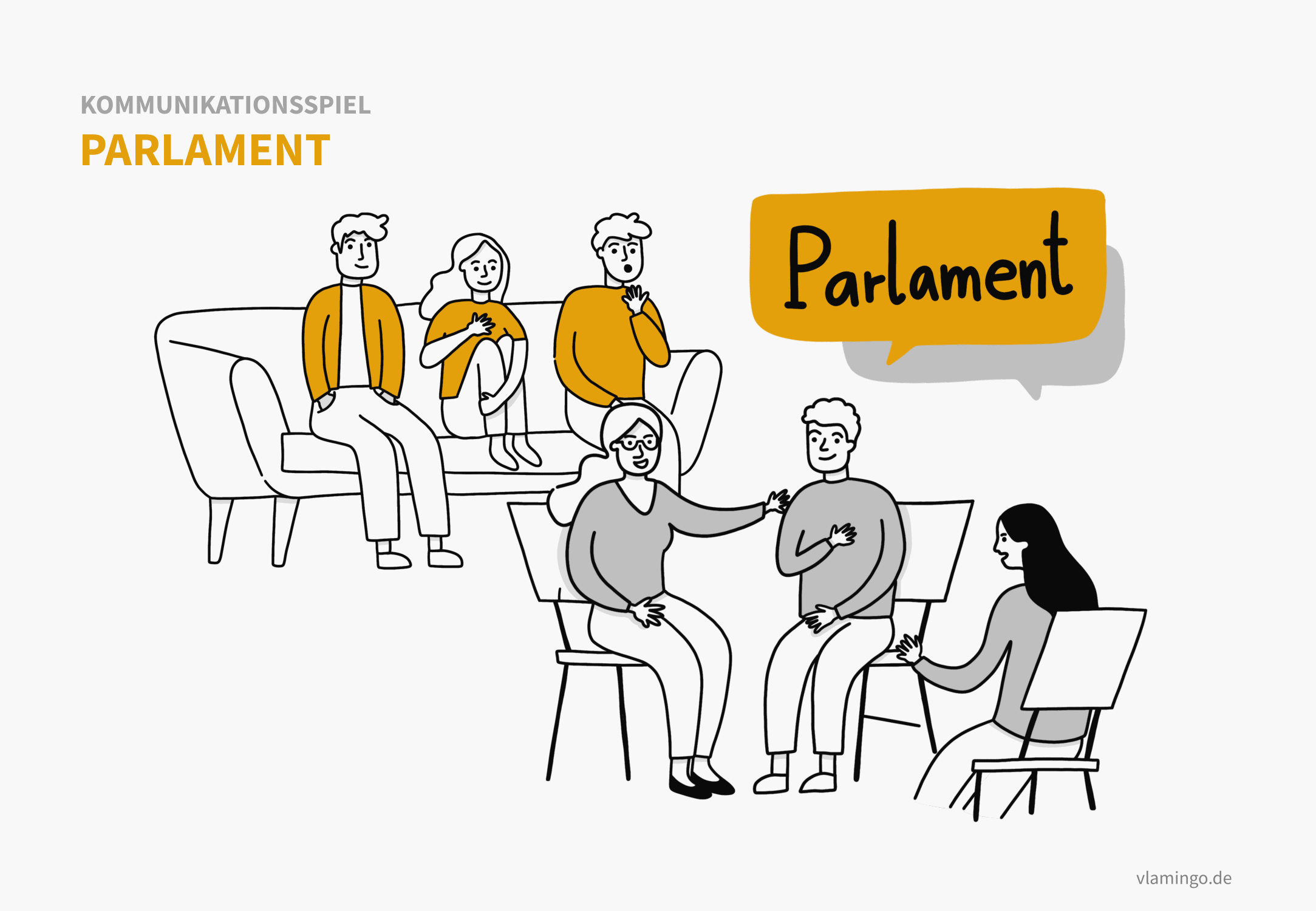 Kommunikationsspiel: Parlament