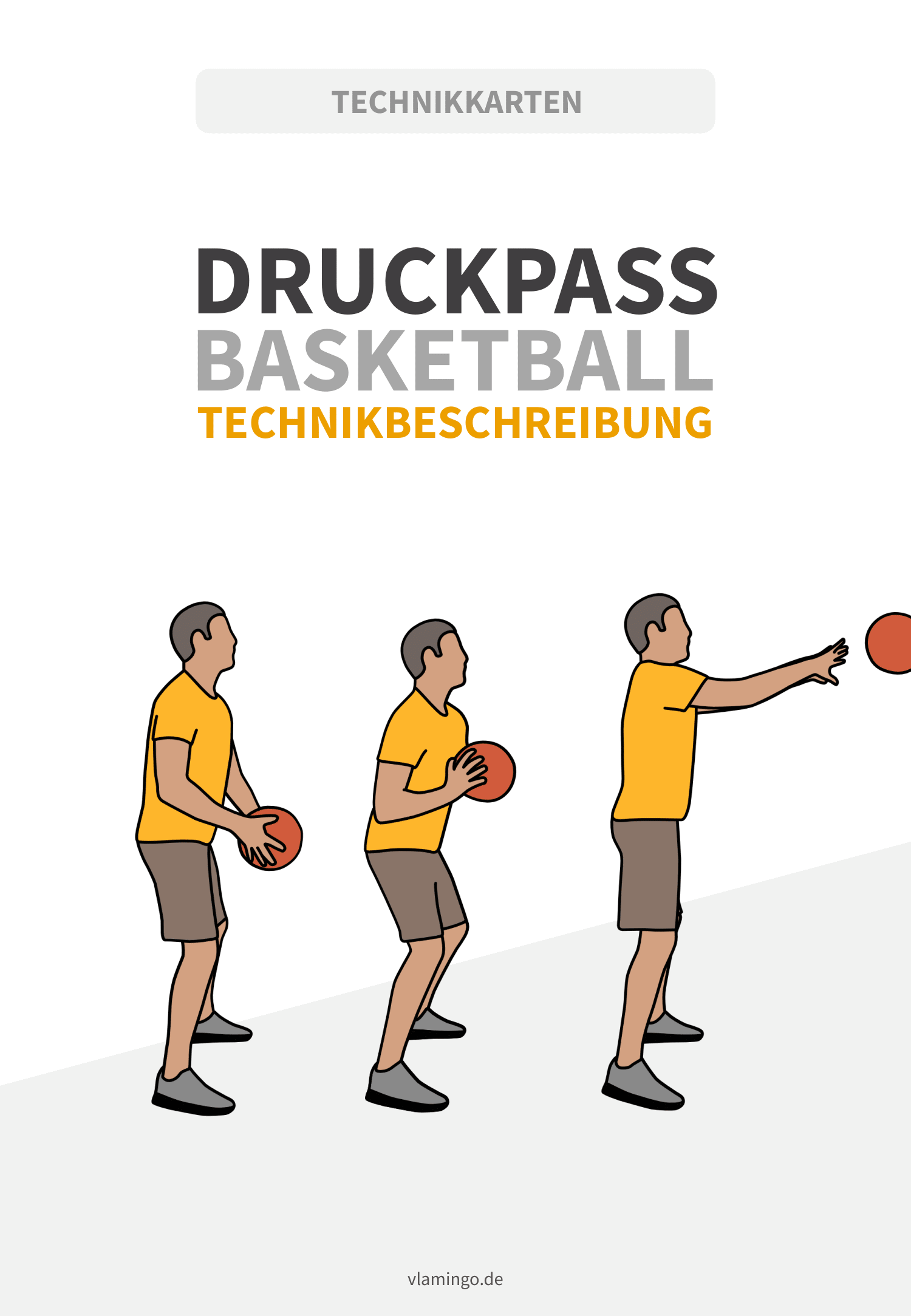 Druckpass im Basketball