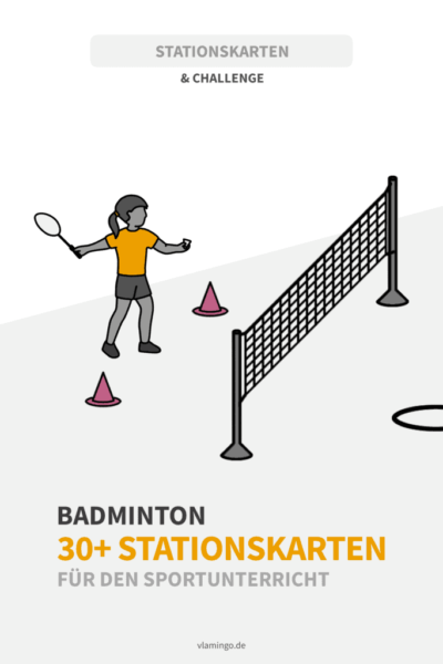 Badminton - 30+ Stationskarten