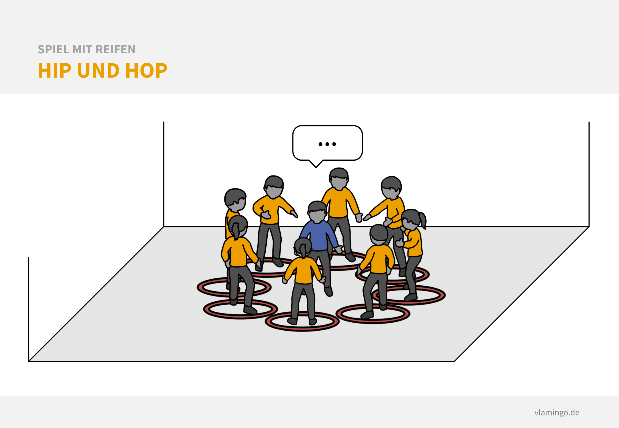 Spiel mit Reifen - Hip und Hop Spiel mit Reifen - Hip und Hop