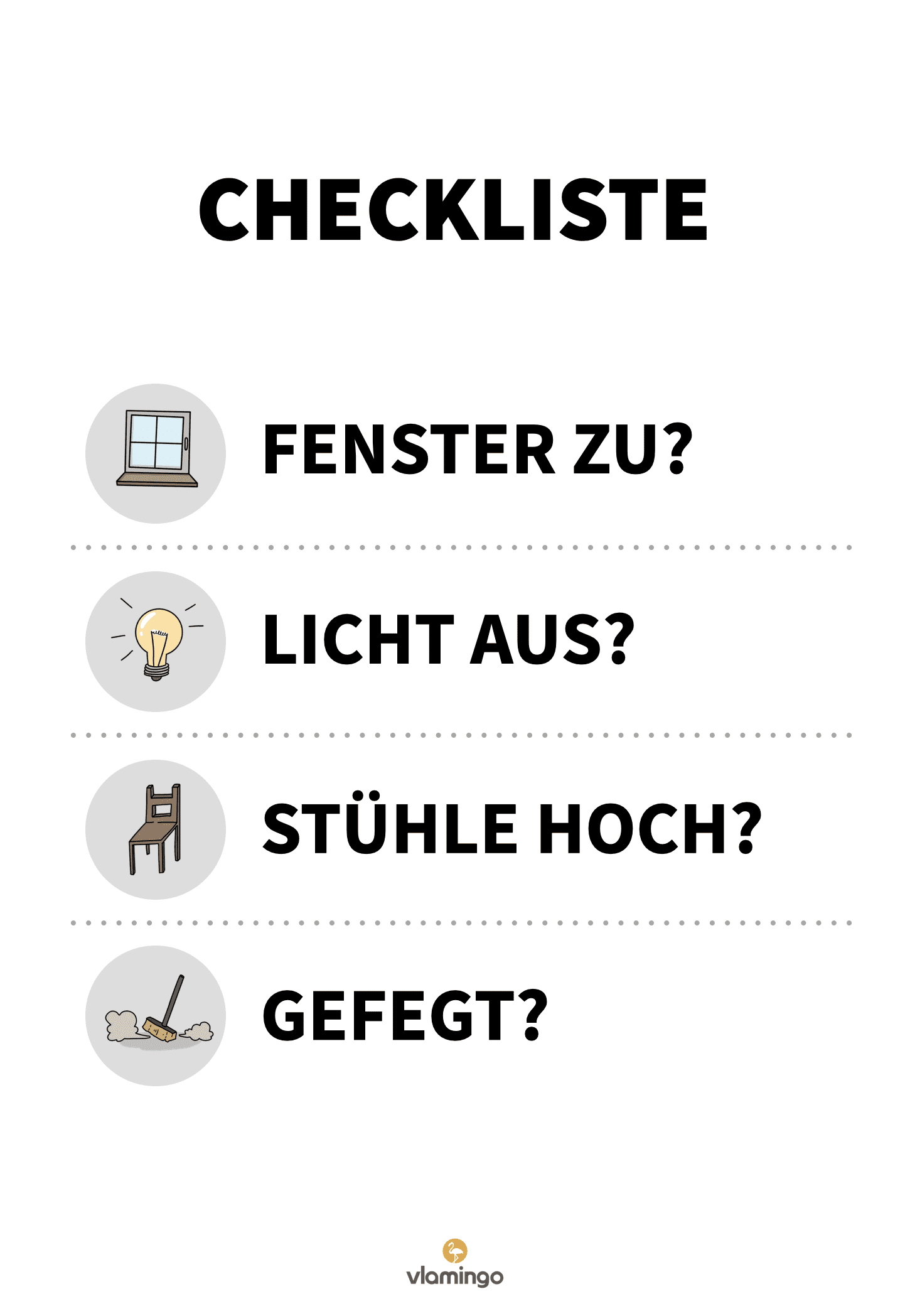 Checkliste 2 für den Klassenraum - Tür