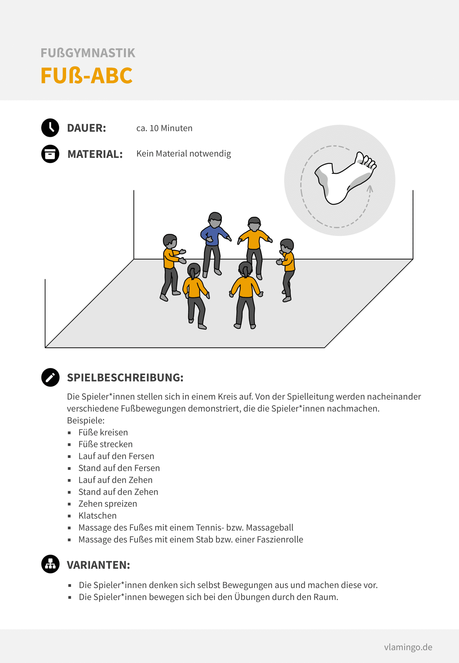 Fußgymnastik - Spiel 2