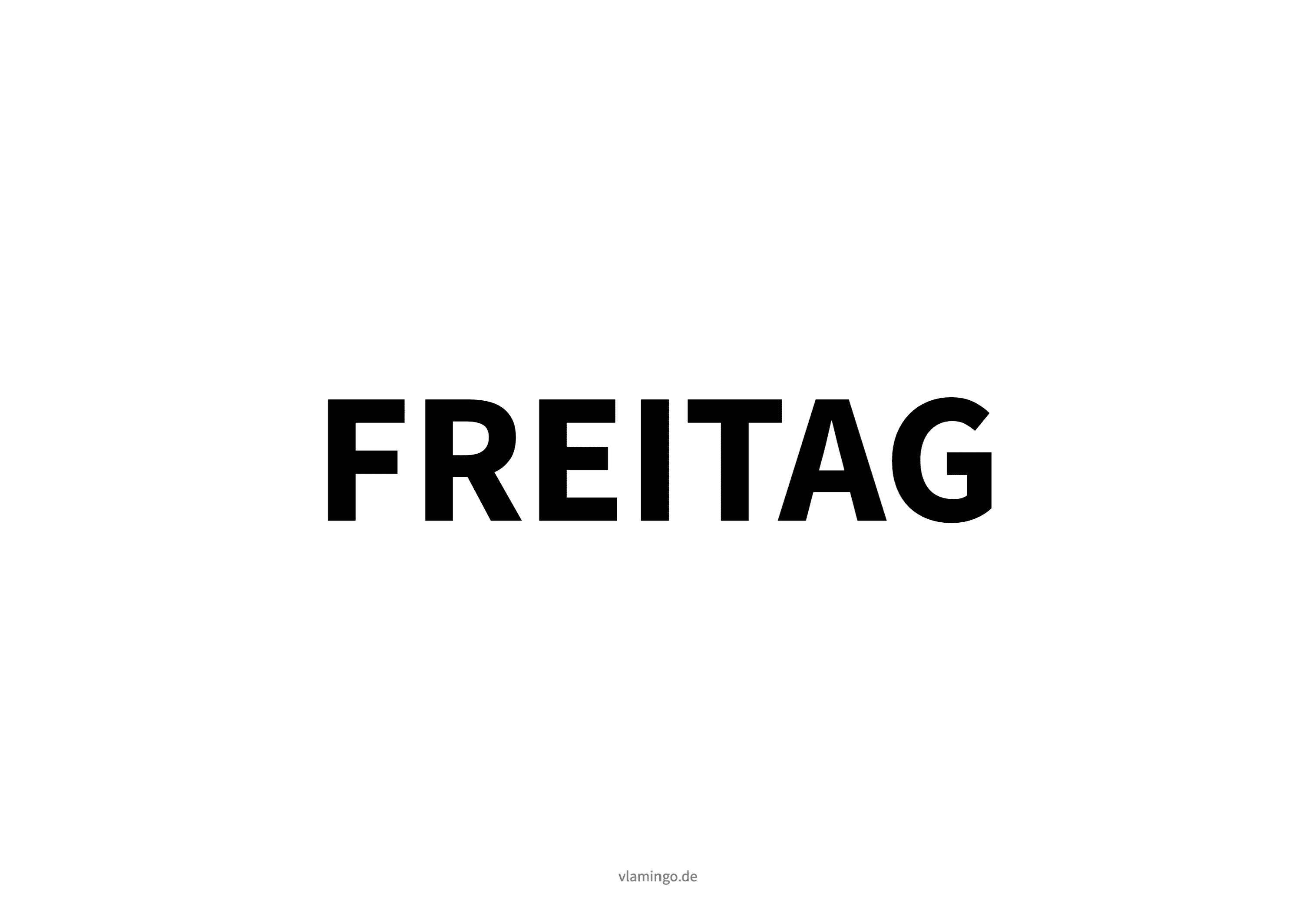 Freitag Klassendienste - Schriftzug