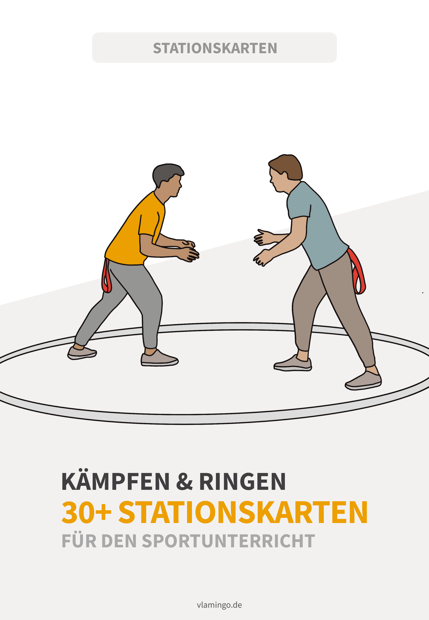 Kämpfen & Ringen - Stationskarten 6 Begleitmaterial für den Sportunterricht