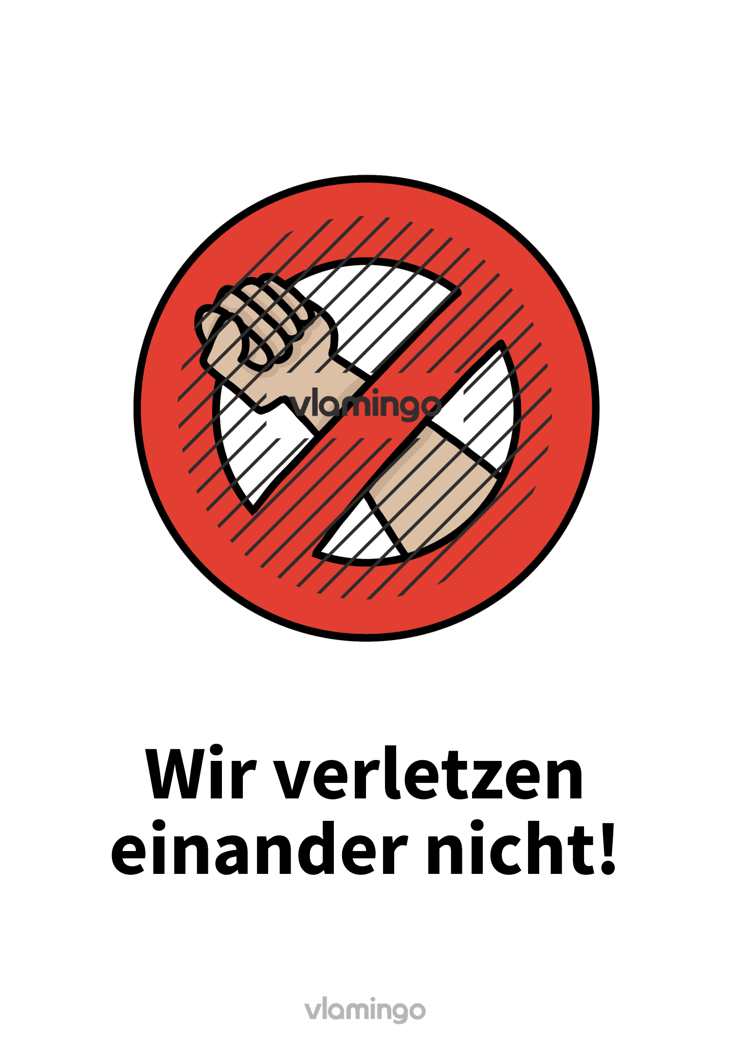 Regel - Wir verletzen einander nicht