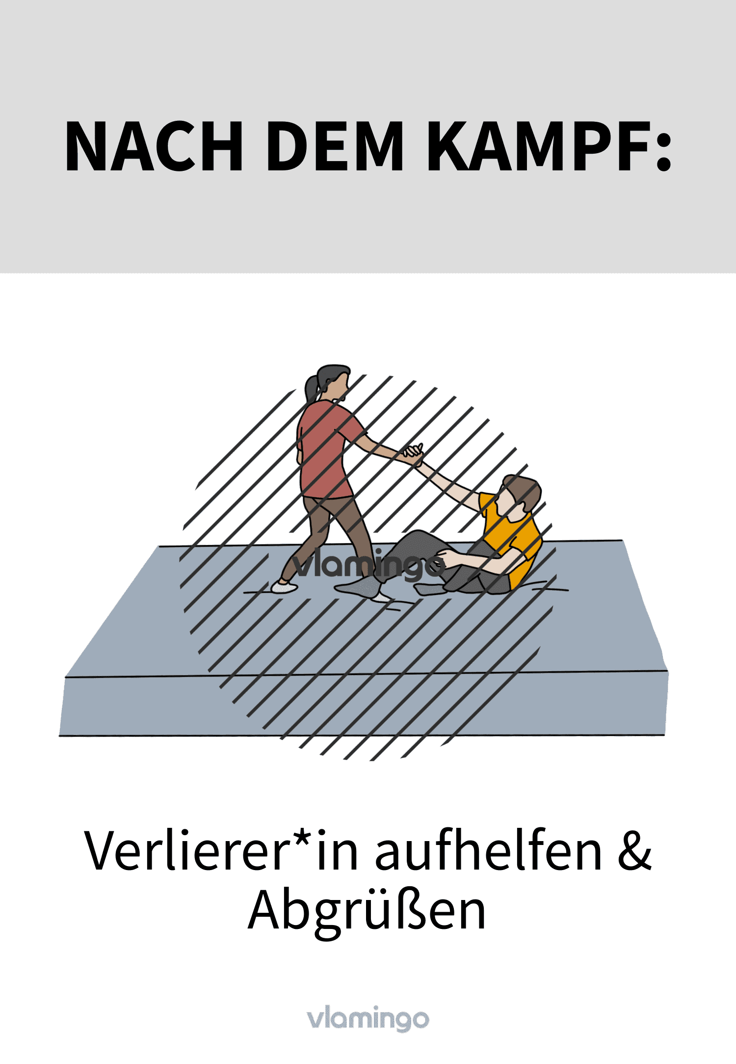 Ritualkarte - Nach dem Kampf - Verlierer*in aufhelfen & Abgrüßen