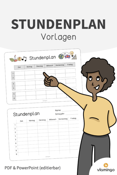 Stundenplan-Vorlagen für die Schule