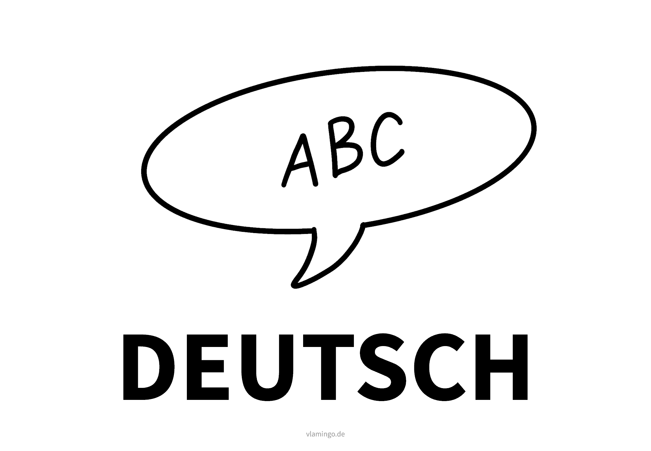 Unterrichtsfach - Deutsch - Karte