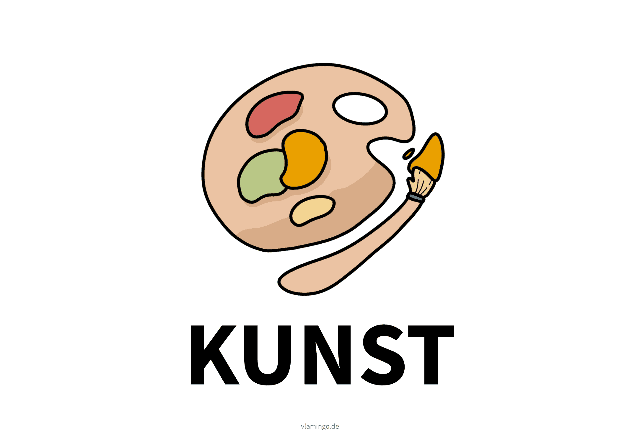 Unterrichtsfach - Kunst - Karte