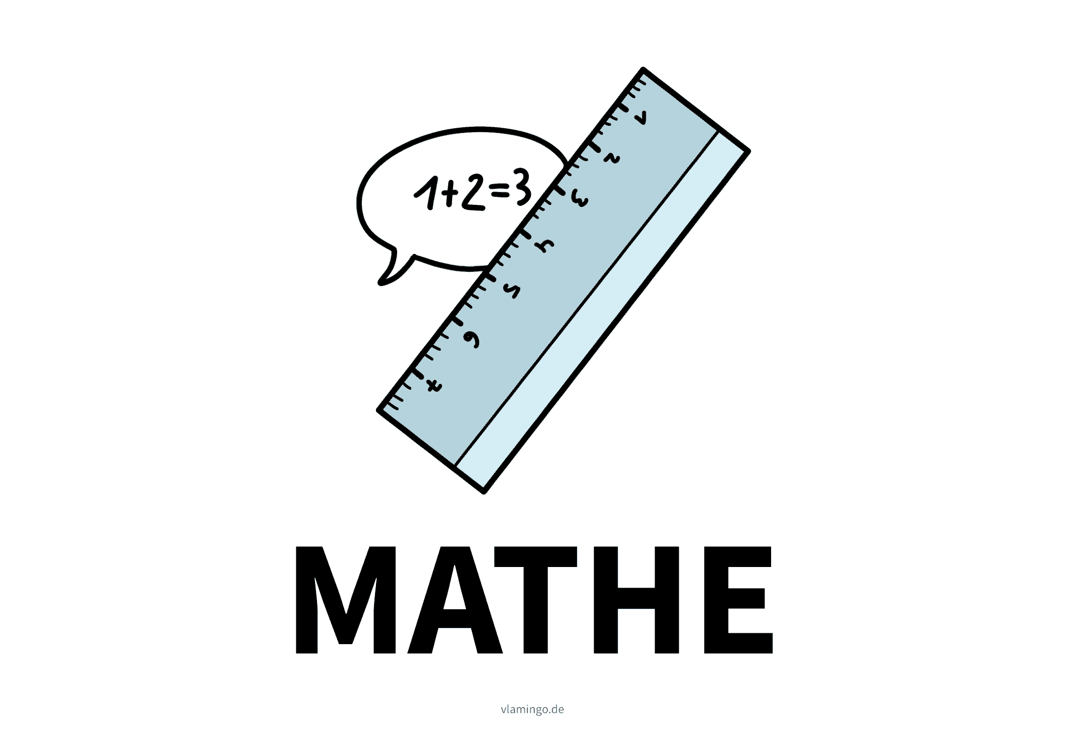 Unterrichtsfach - Mathe - Karte